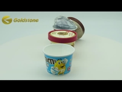 Coppe di carta di ghiaccio in foglio d'oro di qualità alimentare Coppe di carta riciclata da 3,5 once