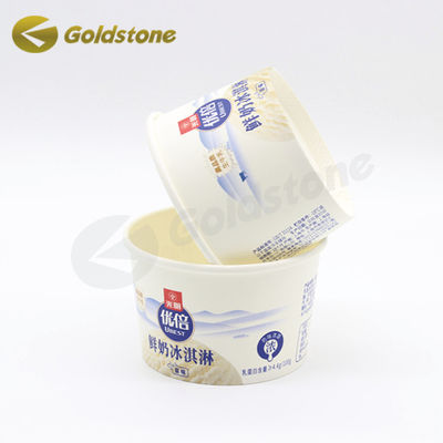 Biodegradabile Ice Cream Coppe di carta personalizzabili Coppe di carta Sundae 4oz