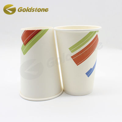 Coppe di latte in carta da parete in rilievo Coppe di carta 12 oz Coppe di carta sostenibili
