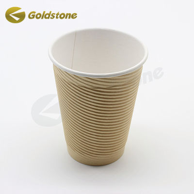 Coppe di carta da caffè isolanti mono parete Coppe da caffè monouso ISO9001