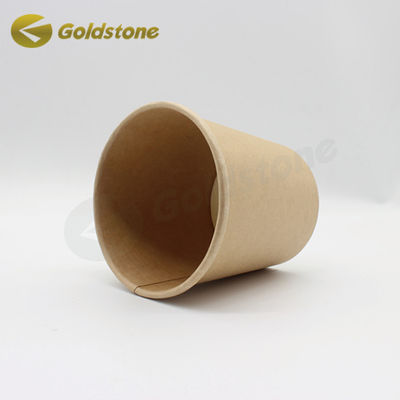 Coppe di carta per yogurt laminate lucide con stampa del logo personalizzato