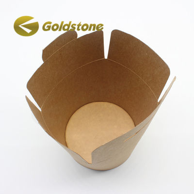 Logo personalizzato Kraft Coppe di carta da asporto Contenitori alimentari personalizzabili