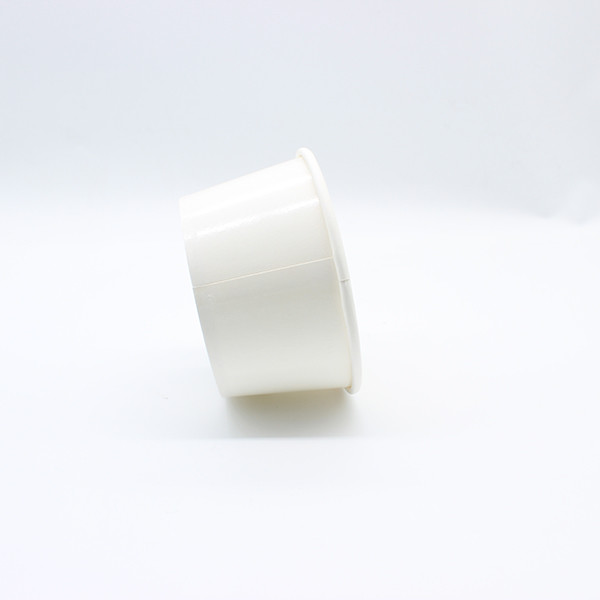 Ciotole di carta ecologiche con fondo quadrato bianco Ciotole monouso bianche per zuppa calda 3