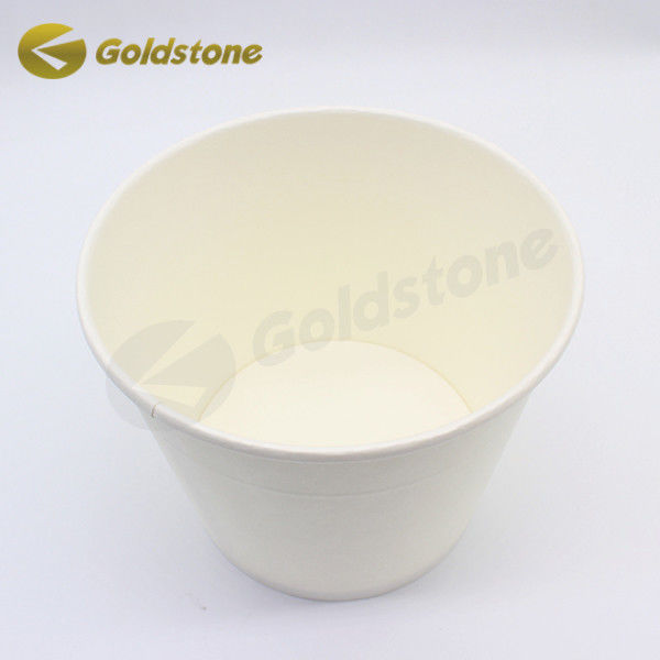 Coppe di gelato biodegradabili in incisione semplice Coppe di carta riciclata Eco-friendly 0